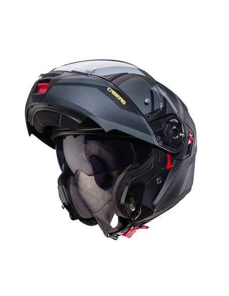 CABERG LEVO X MANTA MATT SCHWARZ ANTHRA GELB HELM