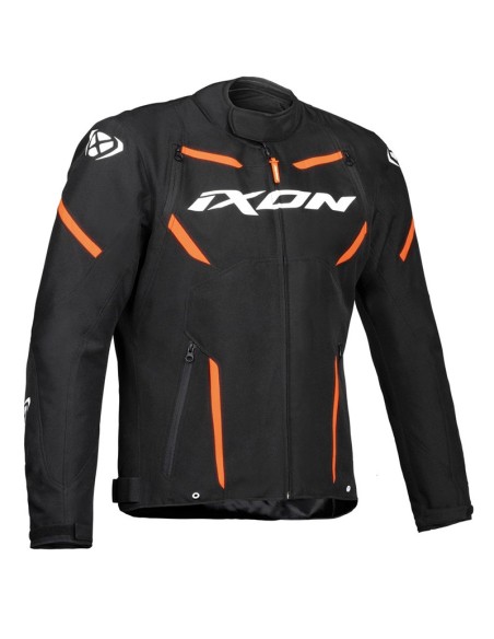 GIACCA IXON STRIKER NERO BIANCO ARANCIO