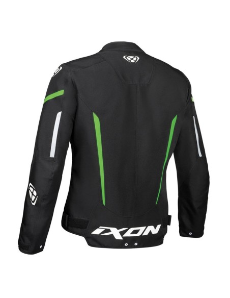 CHAQUETA IXON STRIKER NEGRO BLANCO VERDE