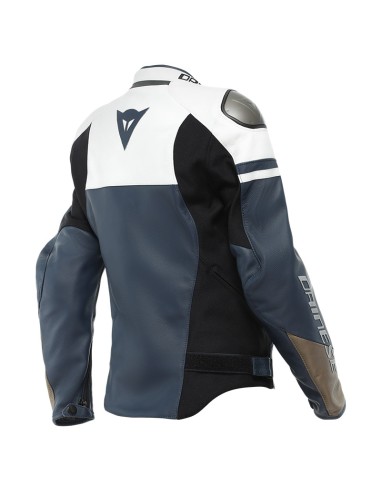 DAINESE CHAQUETA SEÑORA RAPIDO CUERO IRIS BLANCO PLA