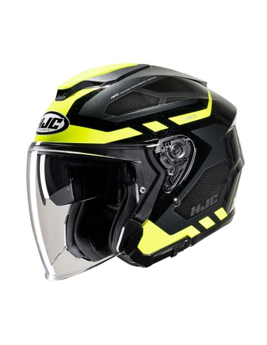 CASQUE HJC I 30 ATON NOIR JAUNE