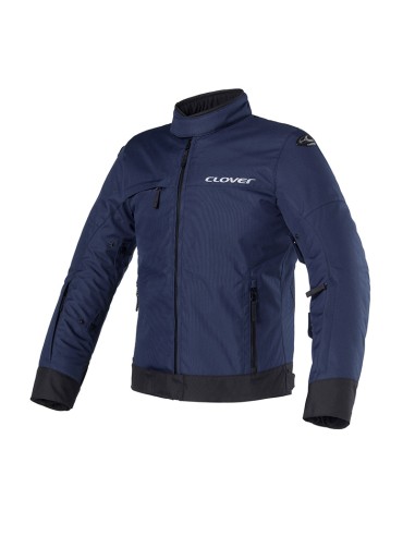 CHAQUETA TRÉBOL BUCLE NEGRO MARINO