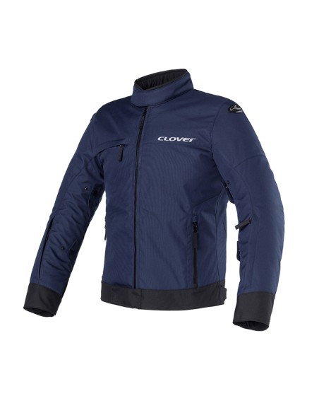 CHAQUETA TRÉBOL BUCLE NEGRO MARINO