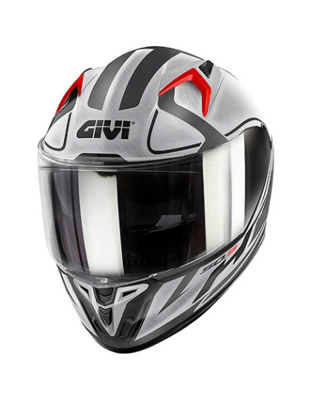 CASCO GIVI 50.8 RACER MATT BLACK TITANIUM SILVER