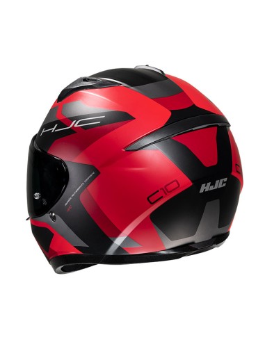 CASQUE HJC C10 TINS MC1SF NOIR ROUGE