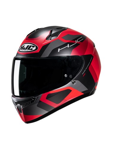 CASQUE HJC C10 TINS MC1SF NOIR ROUGE