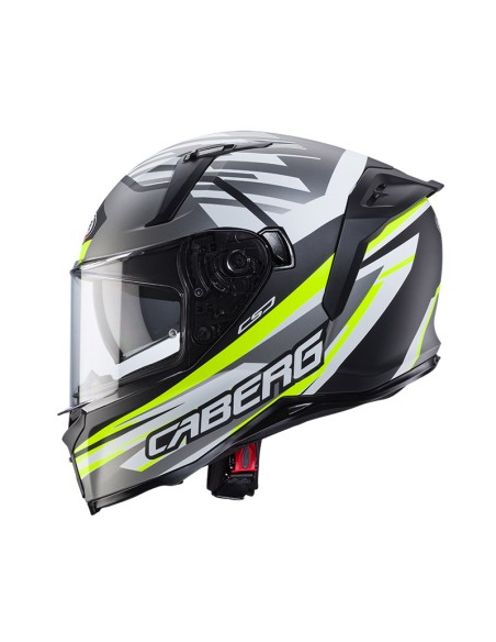CASCO CABERG AVALON X KIRA MATT BLACK GREY YELLOW