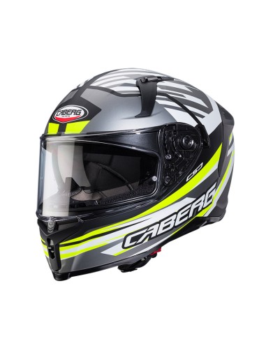 CABERG AVALON X KIRA MATT SCHWARZ GRAU GELB HELM