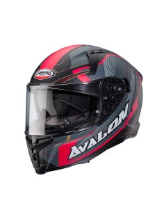 CASCO CABERG AVALON X OPTIC NEGRO MATE GRIS ROJO