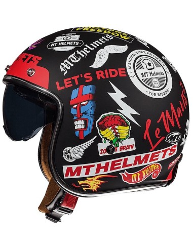 MT LE MANS 2 SV ANARCHY MATT BLACK HELMET