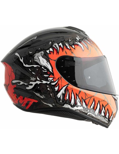 CASQUE MT TARGO KRAKEN GREY RED HELMET
