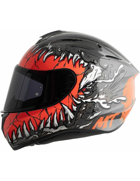 MT TARGO KRAKEN GRAU ROT HELM