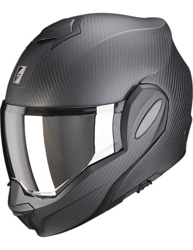 CASCO SCORPION EXO TECH EVO CARBON SOLID MAT NEGRO