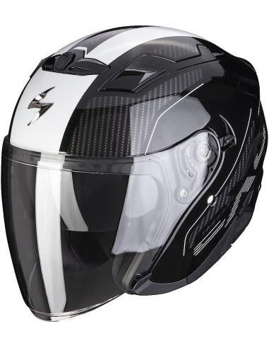 SCORPION EXO 230 CONDOR BLACK WHITE HELMET