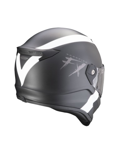 CASCO SCORPION COVERT FX GALLUS NERO OPACO BIANCO