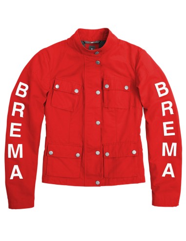 CHAQUETA SEÑORA BREMA PLATA JARRÓN J W ROJO