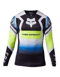 FOX PRO CIRCUIT FLEXAIR FOYL TRIKOT SCHWARZ WEISS