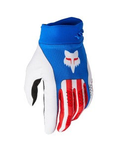 FOX FLEXAIR UNITY LE WEISS ROT BLAU HANDSCHUHE
