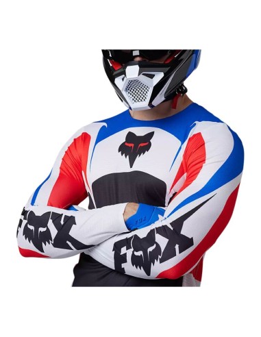 MAGLIA FOX FLEXAIR UNITY LE WHITE RED BLUE
