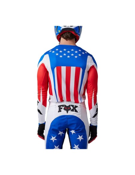 FOX FLEXAIR UNITY LE WEISS ROT BLAU TRIKOT