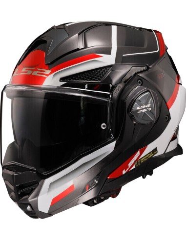 Casco Modular LS2 FF901 Advant X Spectrum Negro/Blanco/Rojo | Tienda Online