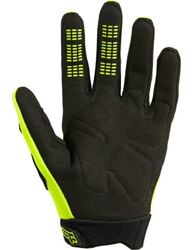 GUANTES DE NIÑO FOX DIRTPAW AMARILLO FLUORESCENTE