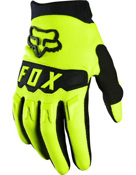 FOX DIRTPAW FLUORESCENT YELLOW BABY GLOVES