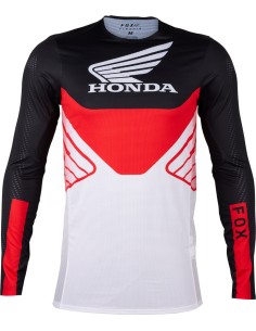 FOX FLEXAIR HONDA 24 TRIKOT SCHWARZ WEISS