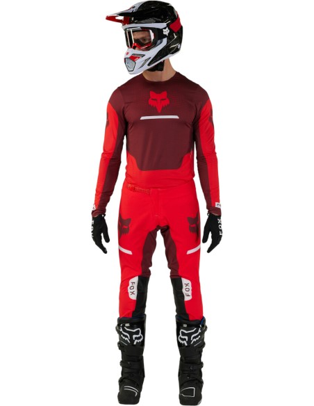 MAILLOT FOX FLEXAIR OPTICAL ROJO FLUORESCENTE
