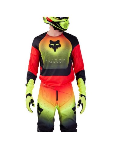FOX 360 REVISE MAILLOT ROJO AMARILLO