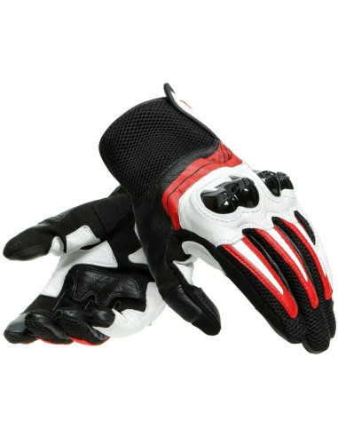 GUANTES DAINESE MIG 3 NEGRO BLANCO ROJO