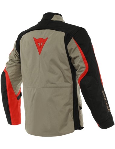 DAINESE ALLIGATOR TEX WALLNUT JACKET BLACK RED
