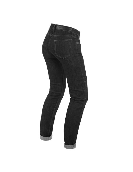 DAINESE DAMEN DENIM SLIM TEX SCHWARZ HOSE
