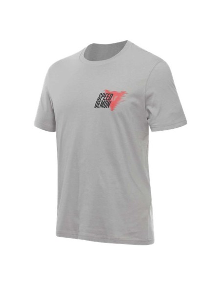 DAINESE SPEED DEMON T SHIRT FAST GRAY-ASH