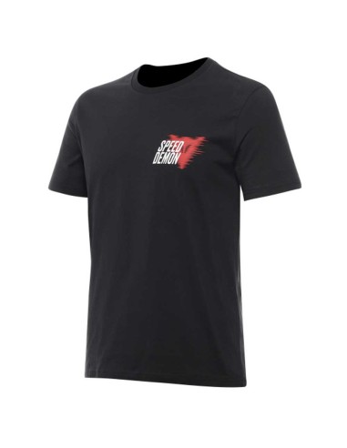 DAINESE T SHIRT SPEED DAMON FAST LET-SCHWARZ