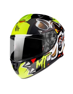 MT TARGO VERRÜCKT HUND GELB FLUO HELM