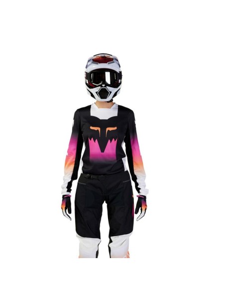 MAILLOT FEMME FOX 180 FLORA NOIR ROSE