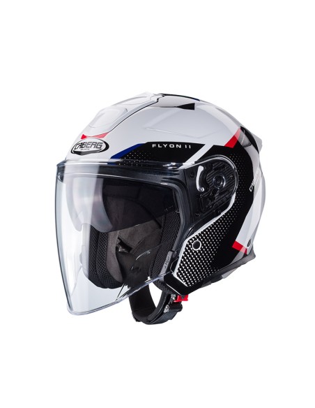 CASCO CABERG FLYON 2 BOSS BLANCO ROJO AZUL