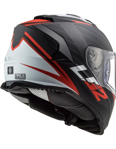 CASCO LS2 FF800 STORM 2 NERVE MATT BLACK RED