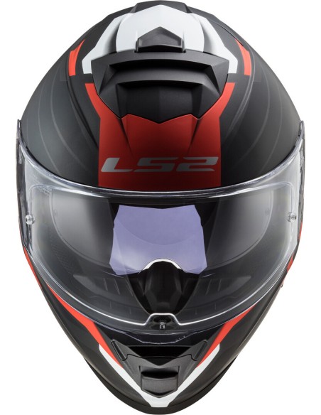 CASCO LS2 FF800 STORM 2 NERVE MATT BLACK RED