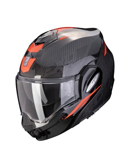 SCORPION EXO TECH EVOCARBON ROVER BLACK RED HELMET