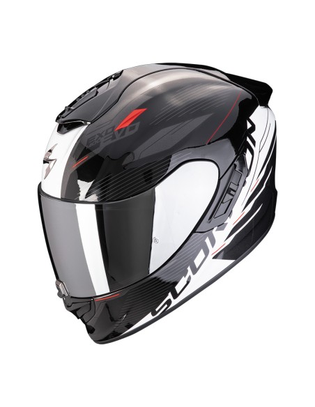 CASCO SCORPION EXO 1400 EVO 2 AIR LUMA NEGRO BLANCO