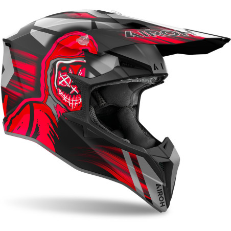 CASCO AIROH WRAAP CYBER RED MATT