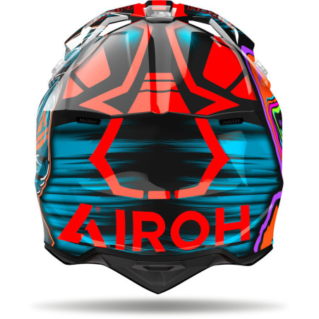 AIROH WRAAP CYBER ORANGE GLOSS HELMET