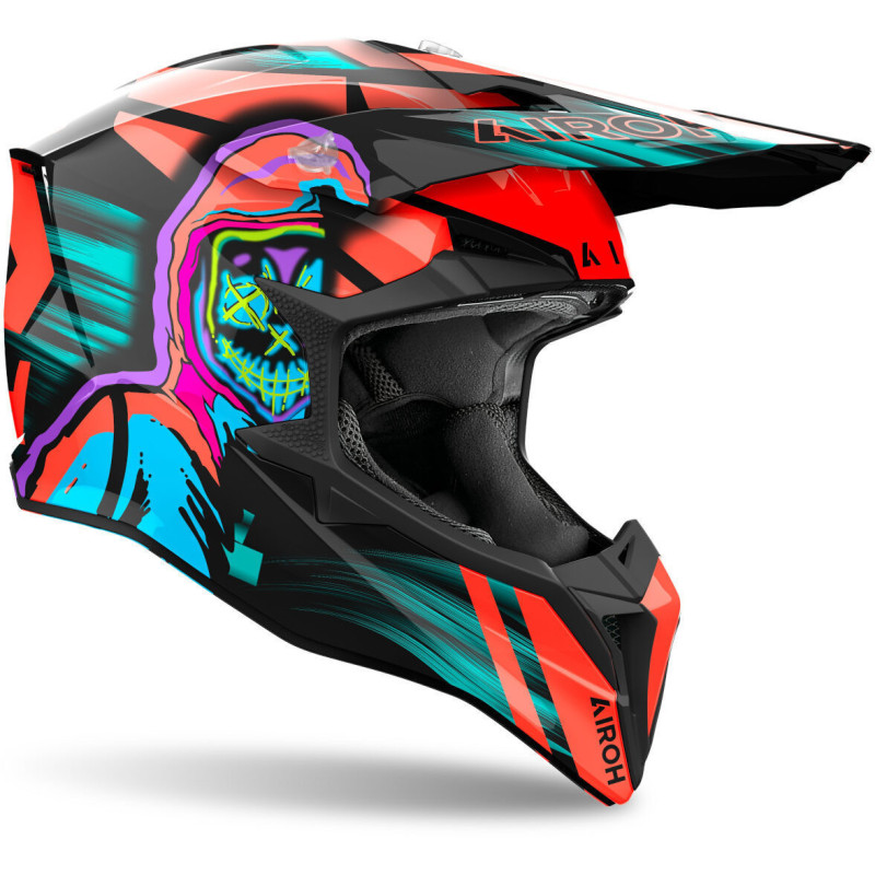 CASQUE AIROH WRAAP CYBER ORANGE GLOSS