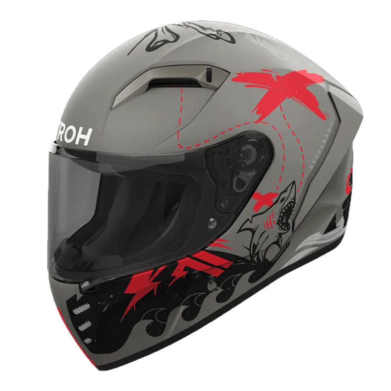 CASQUE AIROH CONNOR DESPERADO ORANGE MATT