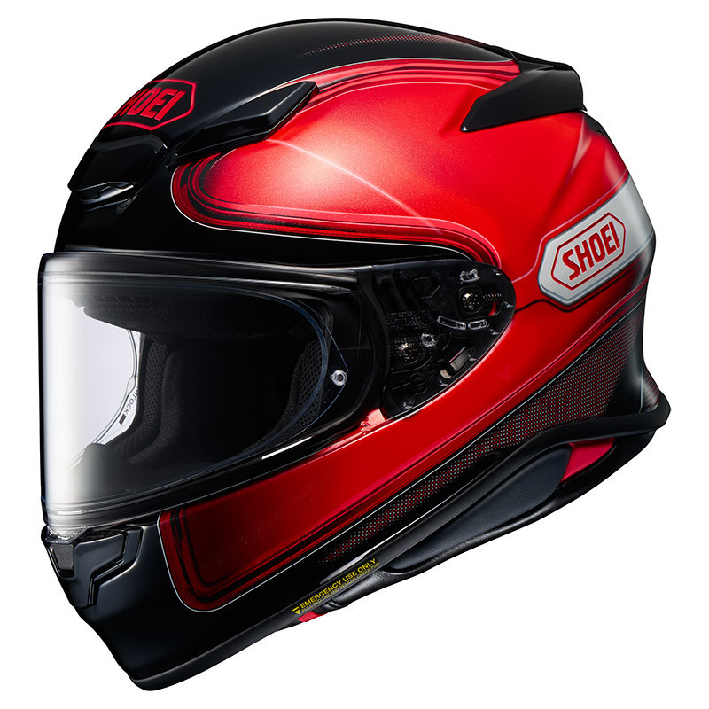CASCO SHOEI NXR-2 SHEEN ROSSO NERO