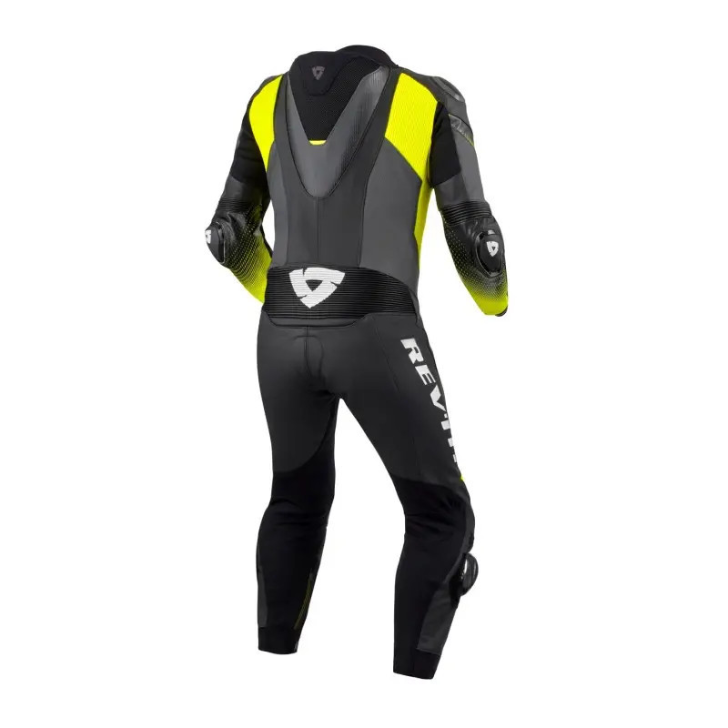 REVIT CONTROL BLACK-NEON YELLOW ONE-PIECE SUIT