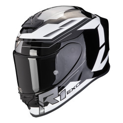 SKORPION EXO R1 EVO AIR BLAZE HELM SCHWARZ WEISS