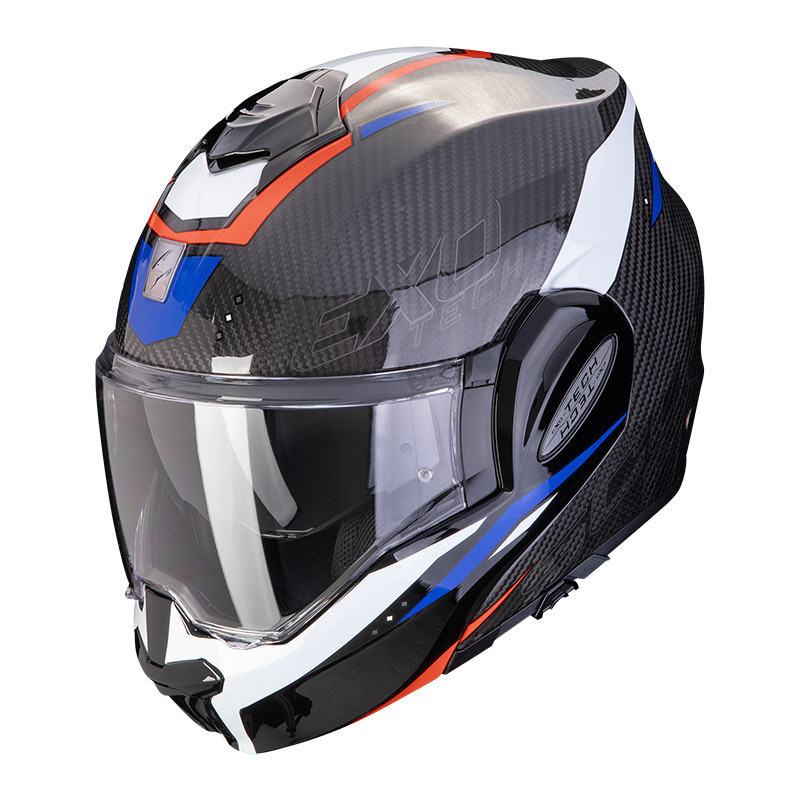 CASCO SCORPION EXO TECH EVO C. ROVER NEGRO ROJO AZUL
